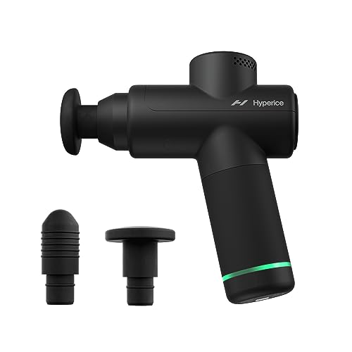 Hypervolt Go 2 - Featuring Quiet Glide Technology - Handheld Percussion Massage Gun | 3 Speeds, 2 Interchangeable Heads | Helps Relieve Sore Muscles and Stiffness