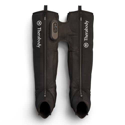 Therabody JetBoots Prime Wireless Compression Boots Leg Massager Recovery | Pneumatic Leg Compression for Circulation & Pain Relief, FDA Cleared, 4 Pressure Levels | Long, +37in Leg Length