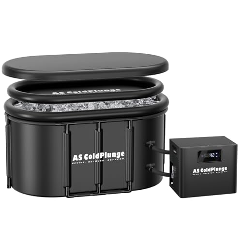 AS ColdPlunge Ice Bath Chiller & Cold Plunge Tub Kit, 1/3HP Cold Plunge Chiller with Built-in Pump & Filter, Upgraded XXL 148Gal Ice Pod, Cold Plunge Tub with Water Chiller for Cold Therapy Recovery