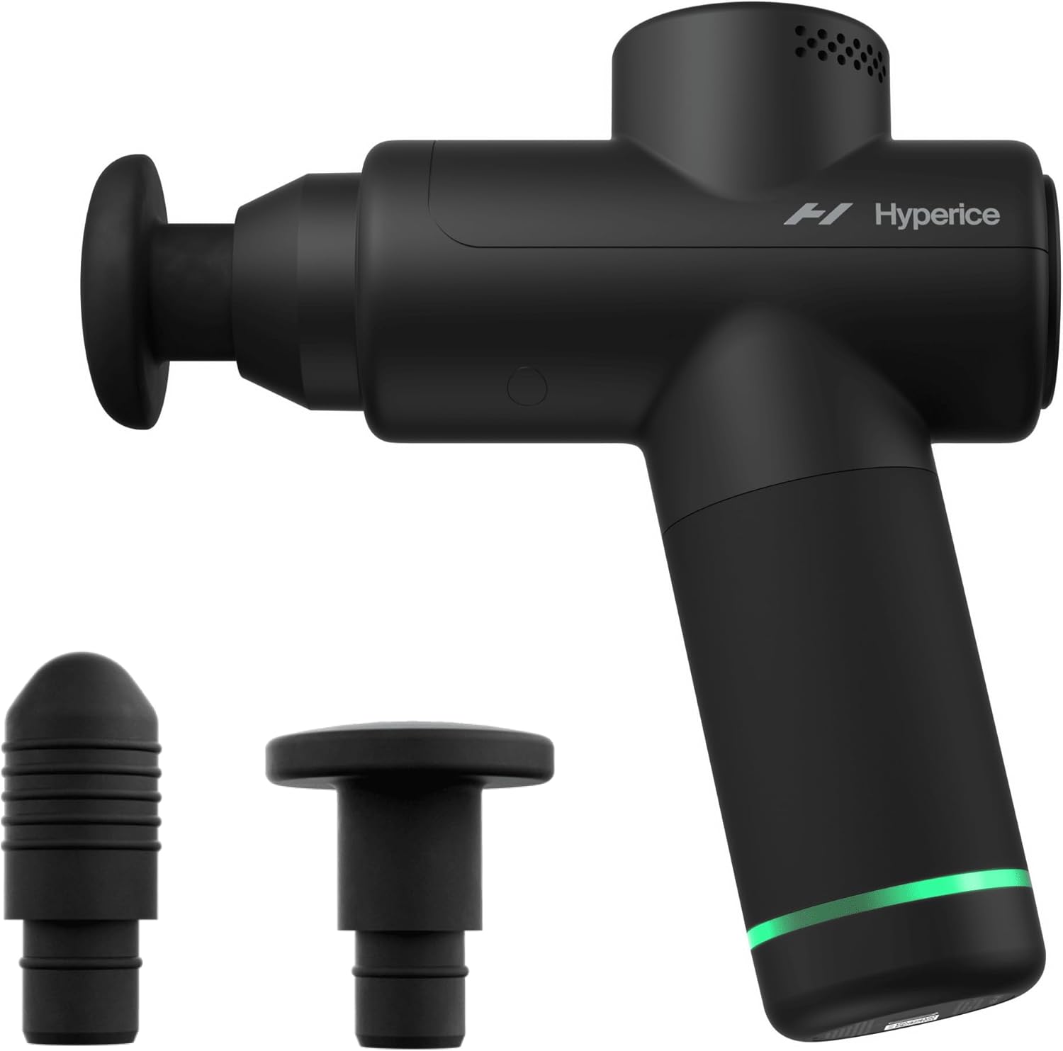 Hyperice Hypervolt Go 2 - Black - Featuring Quiet Glide Technology - Handheld Percussion Massage Gun - 3 Speeds, 2 Interch...