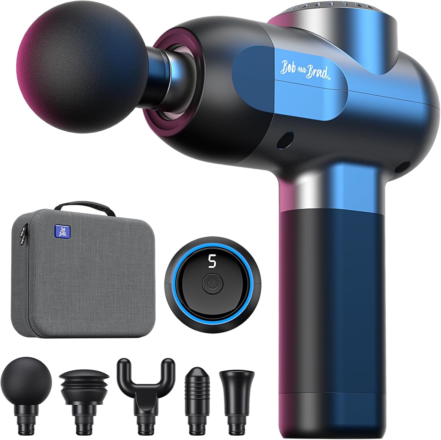 BOB AND BRAD C2 Massage Gun, FSA Eligible & HSA Approved Deep Tissue Percussion Massager Gun, Muscle Massager with 5 Speed...