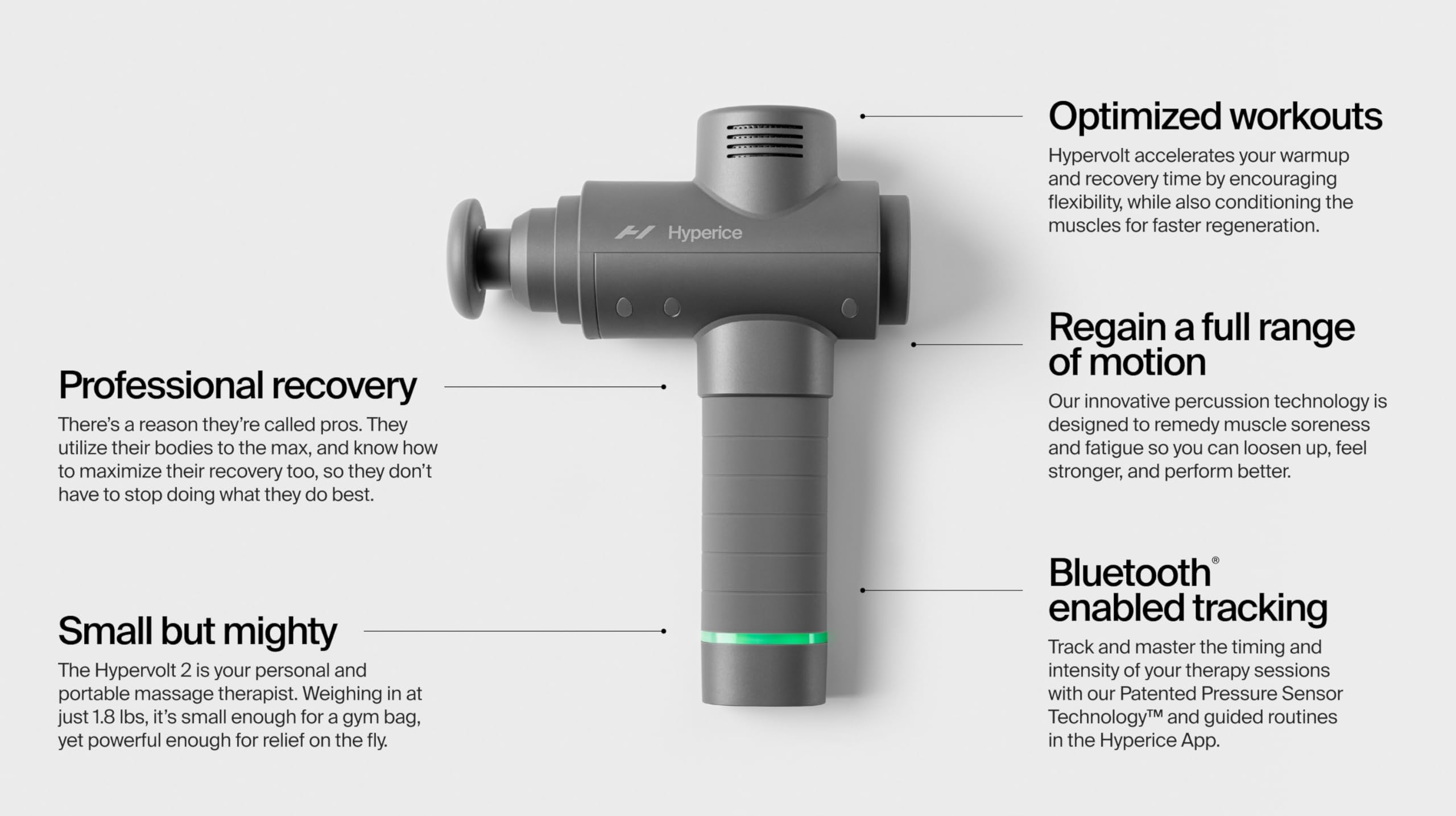 Hyperice Hypervolt 2 percussion massage gun