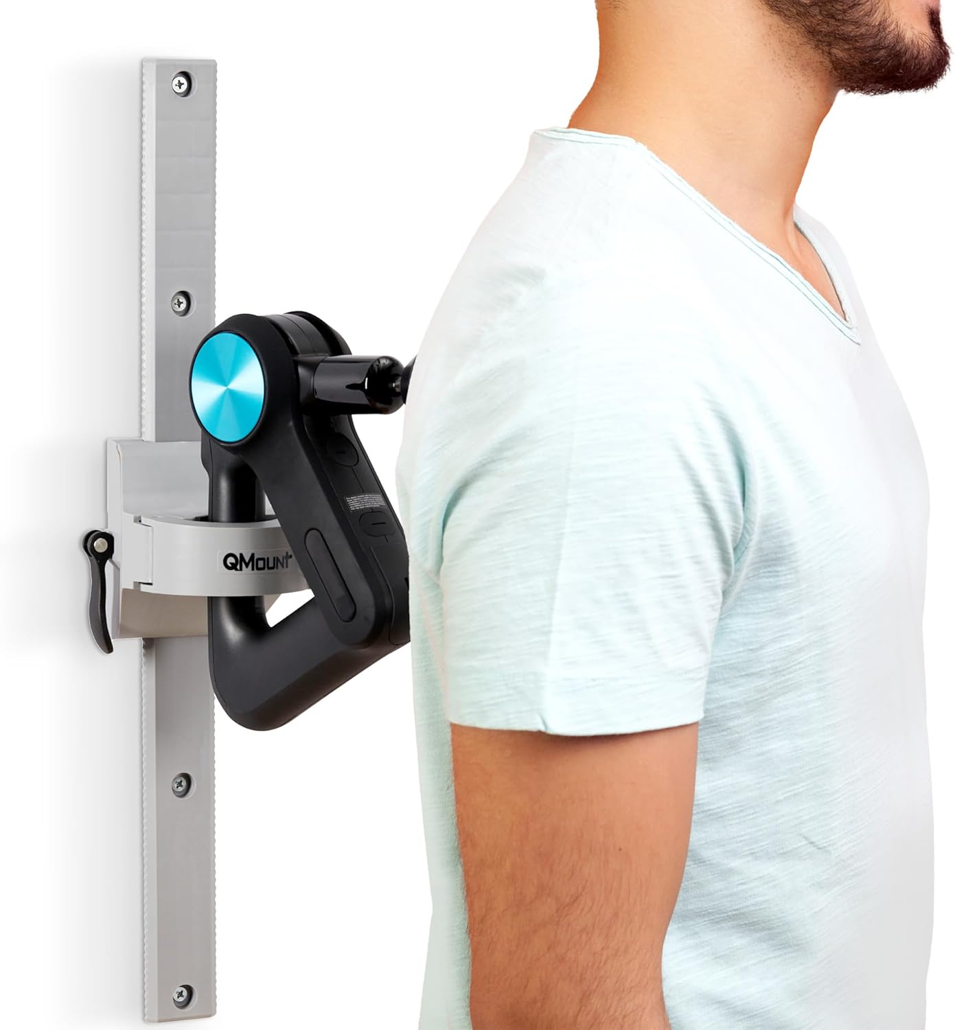 QMount Massage Gun Holder & Wall Mount – Hands-Free for Full Body Muscle Recovery – Fully Adjustable Massage Gun Wall Moun...