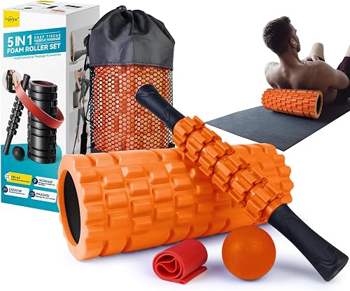 Krightlink 5 in 1 Foam Roller Set for Deep Tissue Muscle Massage, Trig — Complete testing methodology overview