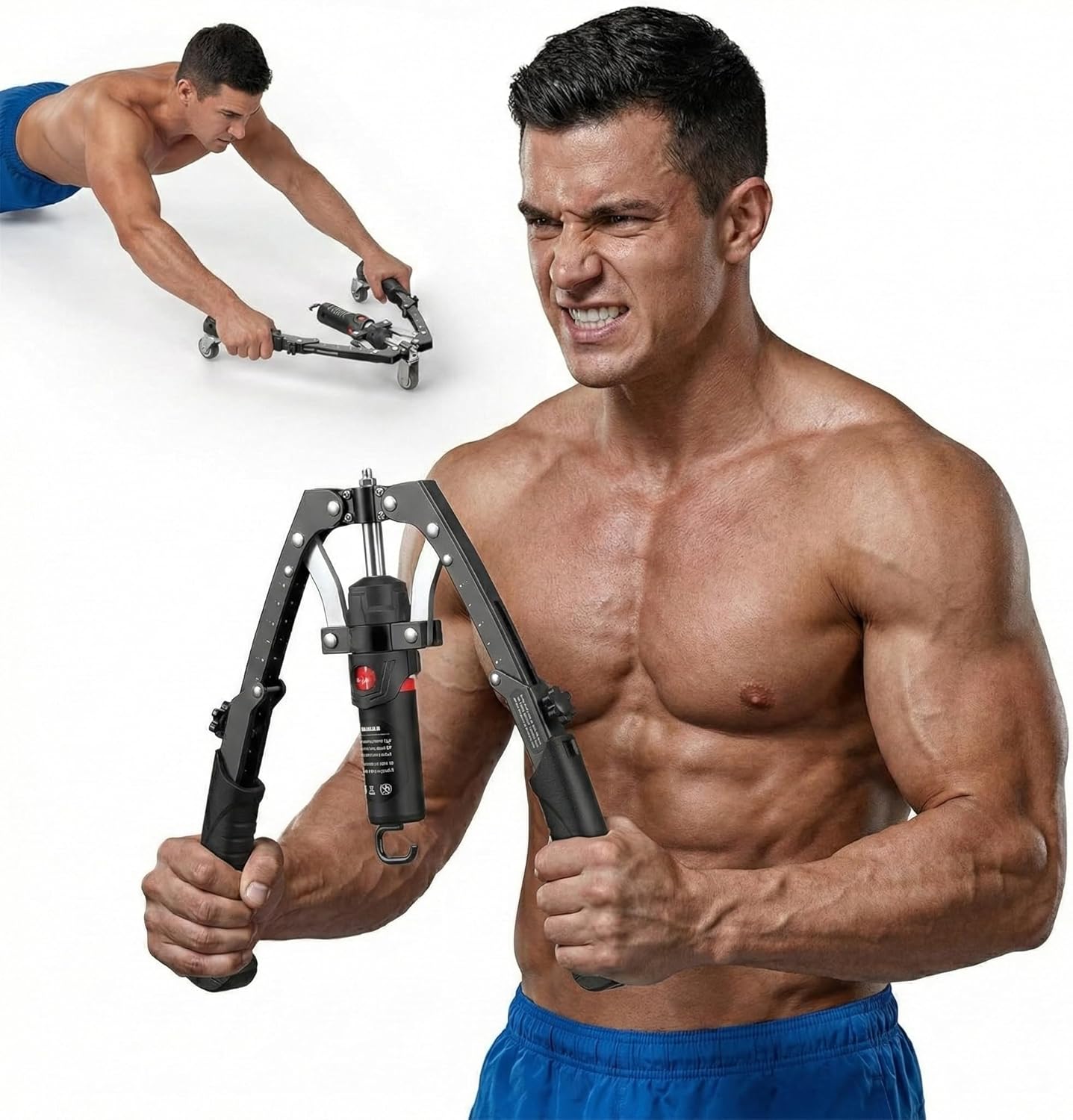 Aznolt Muscle Trainer - Full-Body Strength at Home, Hydraulic Arm Trainer, Adjustable 22-440LBS 3-in-1 Home Gym Equipment,...