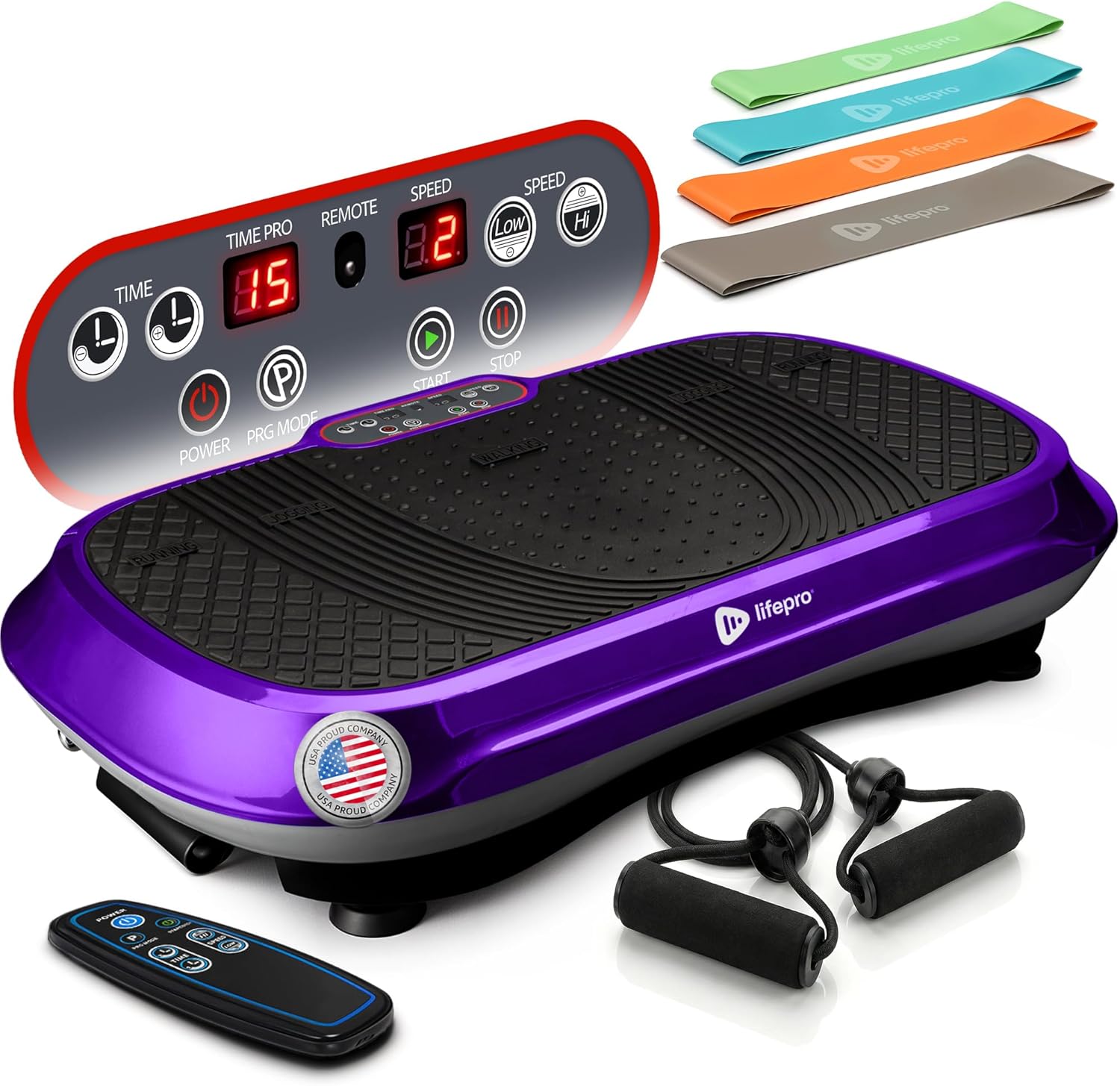 Lifepro Waver Vibration Plate Exercise Machine – High-Intensity Vibration Plate for Lymphatic Drainage – Full-Body Workout...