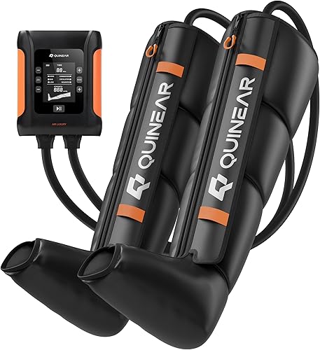 QUINEAR Professional Leg Recovery System, Cordless Air Compression Boo — Real-world performance testing in action